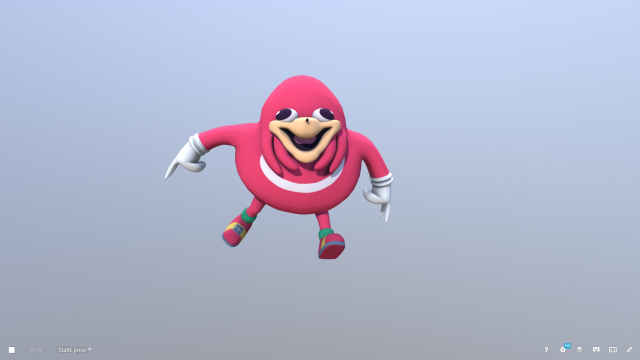 ugandan knuckles Modello 3D .c4d .max .obj .3ds .fbx .stl .blend 