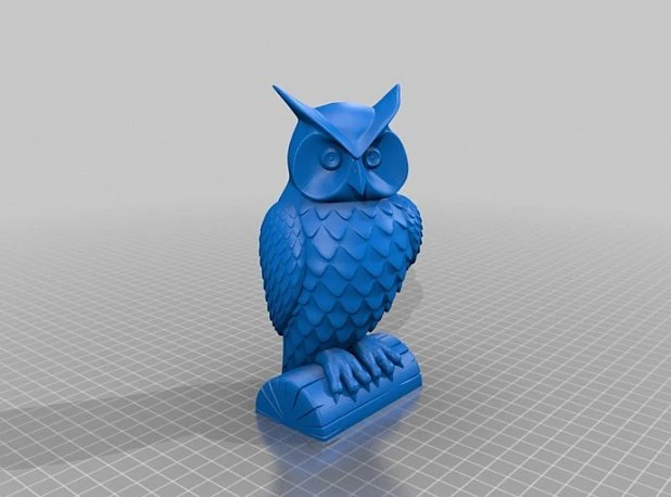 beautiful owl 3D Model .c4d .max .obj .3ds .fbx .stl .blend
