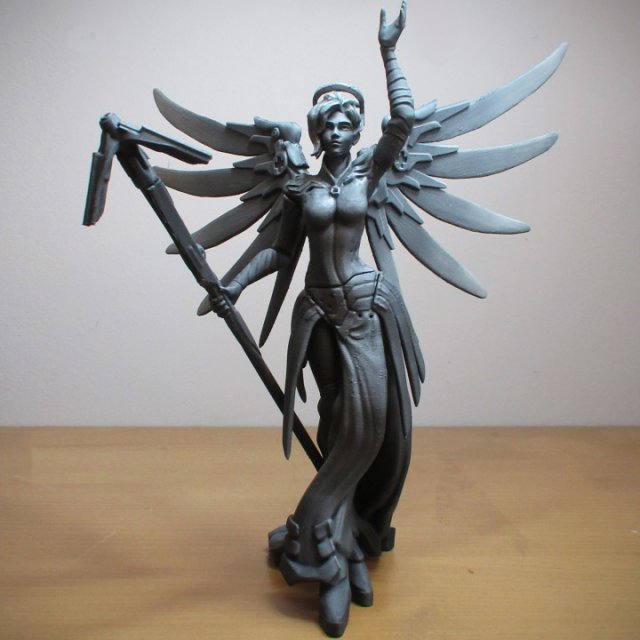 Overwatch - Mercy Full Figure - 30 cm Model do druku 3D .c4d .max .obj .3ds .fbx .stl .blend 