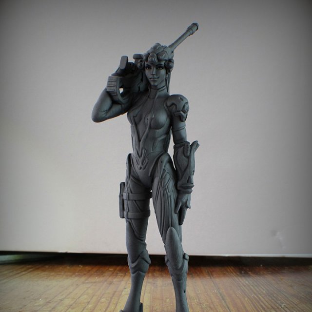 Overwatch - Widowmaker - 75mm Scale Model 3D 프린트 모델 .c4d .max .obj .3ds .fbx .stl .blend 