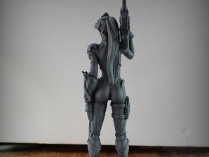 Overwatch - Widowmaker - 75mm Scale Model 3D Print Model
