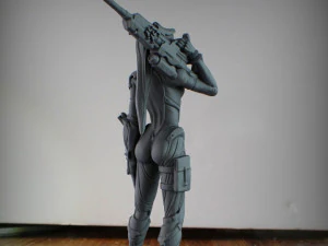 Overwatch - Widowmaker - 75mm Scale Model 3D Print Model