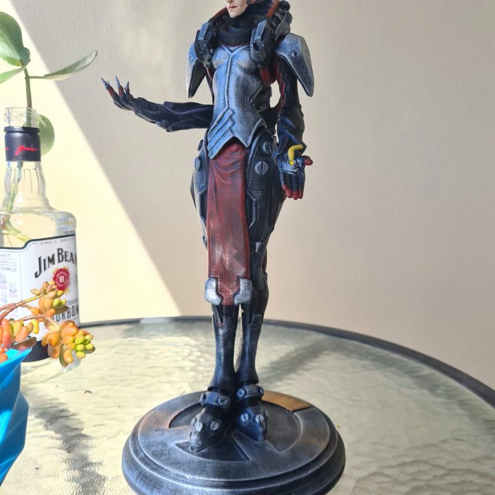 Moira Blackwatch Skin - Overwatch - 20 cm 3D Print Model .c4d .max .obj .3ds .fbx .stl .blend 