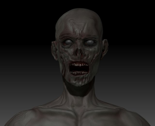 zombie 3D Model .c4d .max .obj .3ds .fbx .stl .blend