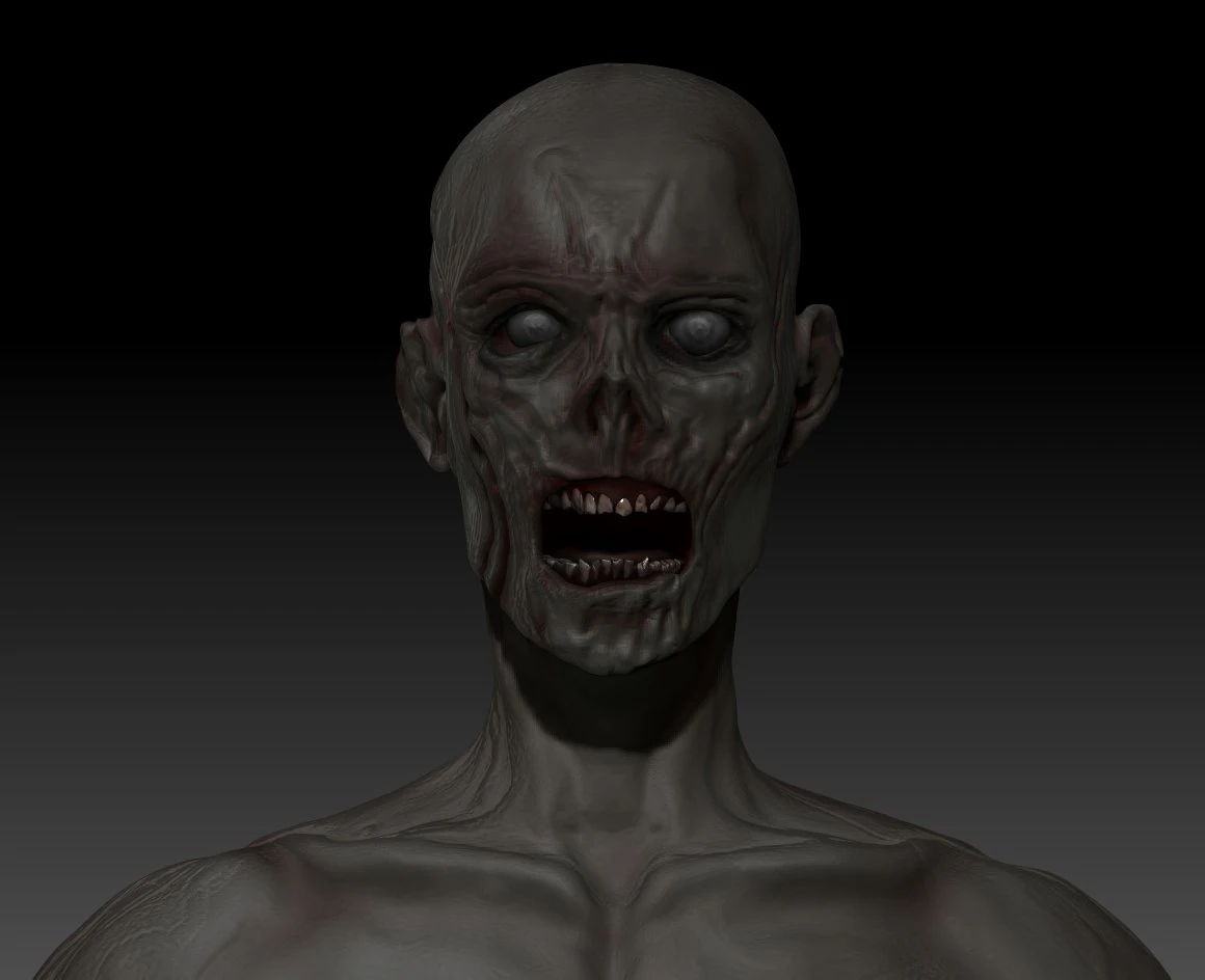 zombie 3D Model .c4d .max .obj .3ds .fbx .stl .blend 