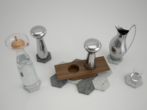 georg jensen set Modello 3D