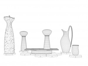 georg jensen set Modello 3D