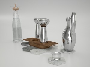 georg jensen set Modello 3D