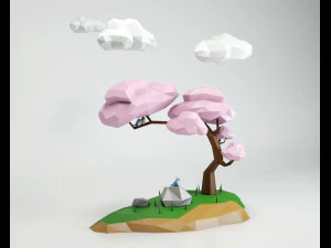 Tree low poly 3D Model
