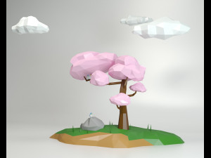 Tree low poly Modello 3D