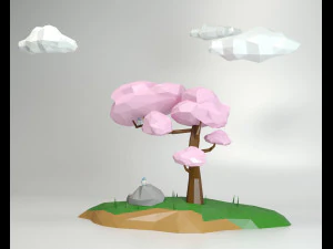 Tree low poly 3D Model