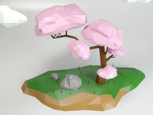 Tree low poly 3D Model