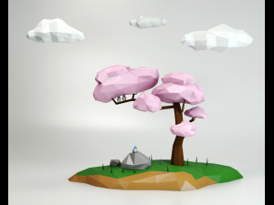 Tree low poly 3D Model