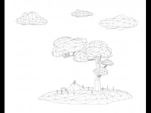Tree low poly Modello 3D