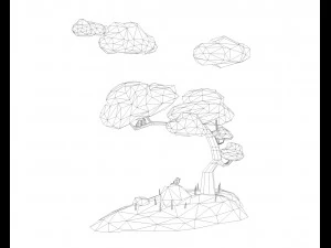 Tree low poly 3D Model