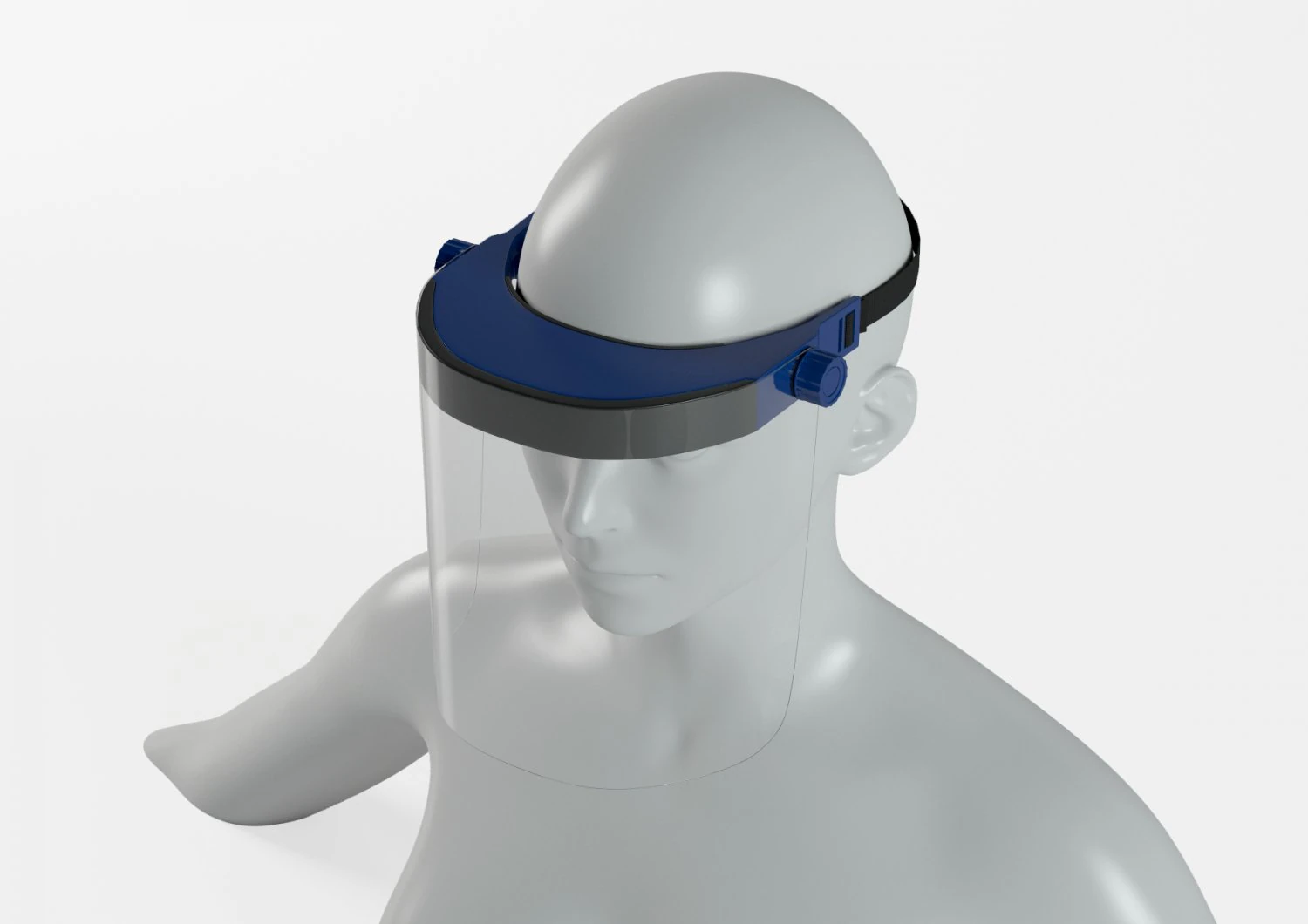 Protective visor virus 3D Model .c4d .max .obj .3ds .fbx .stl .blend 