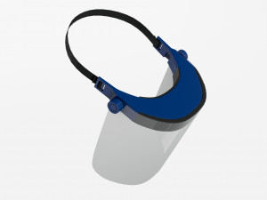 Protective visor virus 3D-Modell