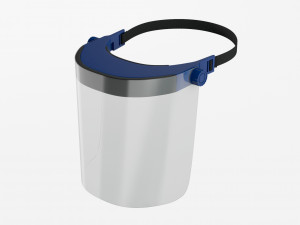 Protective visor virus 3D-Modell