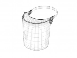 Protective visor virus 3D-Modell