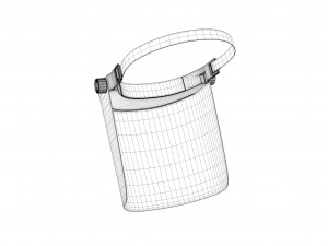 Protective visor virus 3D-Modell