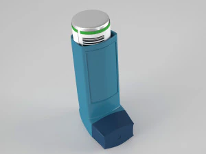 Asthma inhaler 3D Model