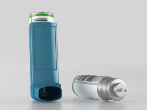 Asthma inhaler 3D Model