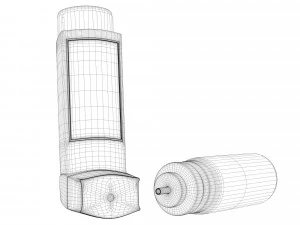 Asthma inhaler 3D Model