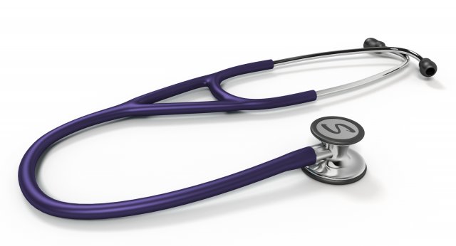 Stethoscope 3D Model .c4d .max .obj .3ds .fbx .lwo .lw .lws