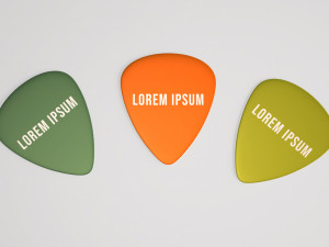 Plectrum guitar 3D Model