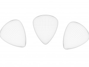Plectrum guitar 3D Model