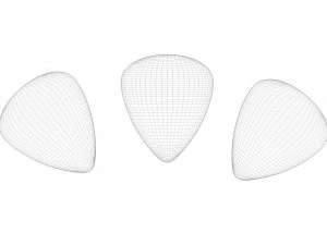 पेलट्रम गिटार 3D मॉडल