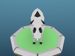 low poly cow 3D Модель