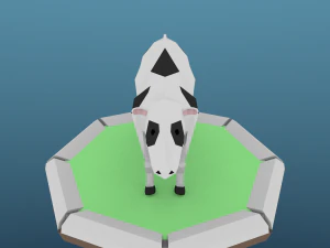 low poly cow 3D Model