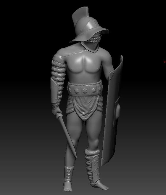 the printable model gladiator 3D Print Model .c4d .max .obj .3ds .fbx .stl .blend 