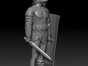 the printable model gladiator Modelo de impresión 3D