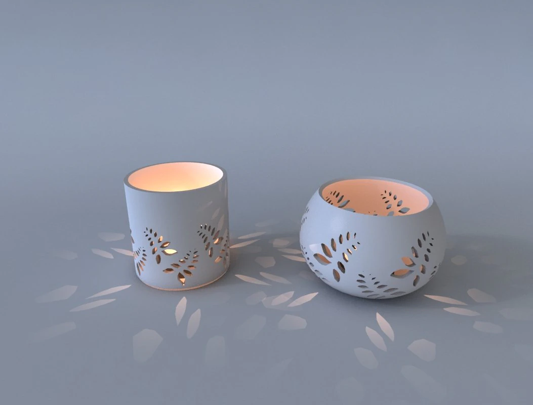candle holder 3D Model .c4d .max .obj .3ds .fbx .stl .blend 