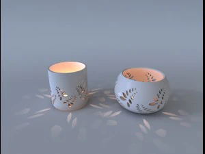 キャンドルホルダー 3Dモデル