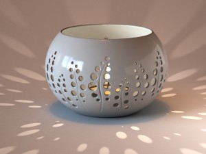 ceramic candle holder 1 3D Model