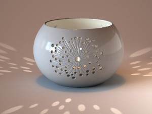 ceramic candle holder 2 3D Models