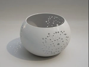 ceramic candle holder 2 3D Model