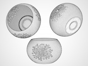 ceramic candle holder 2 Modèle 3D