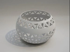 ceramic candle holder 4 3D Model