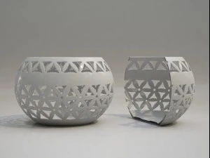 ceramic candle holder 4 3D Model