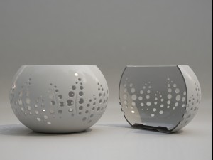 ceramic candle holder pack Modèle 3D