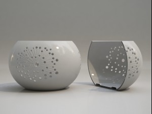 ceramic candle holder pack Modèle 3D