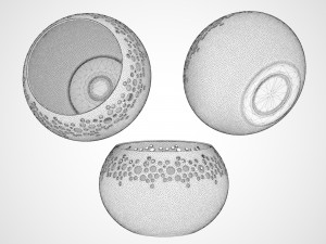 ceramic candle holder pack Modèle 3D