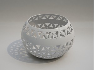 ceramic candle holder pack Modèle 3D