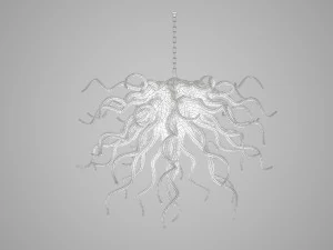 chandelier glass blown 3D Model