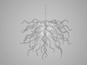 chandelier glass blown 3D Model