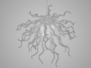 chandelier glass blown 3D Model